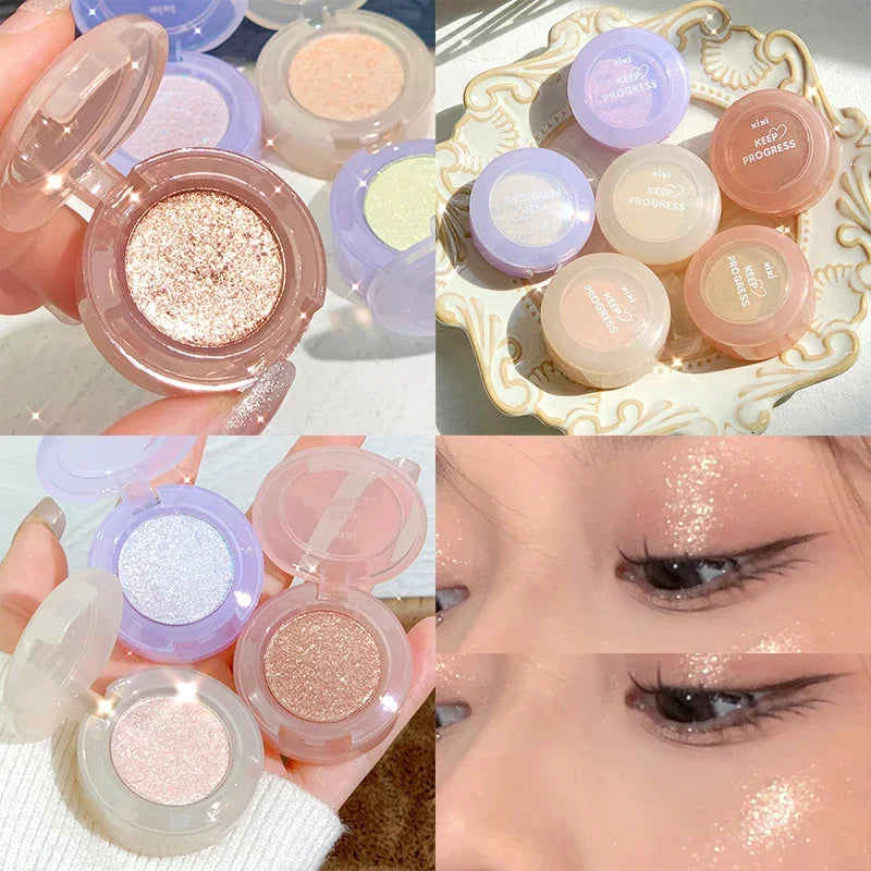 Peach Highlighter & Glitter Eyeshadow
