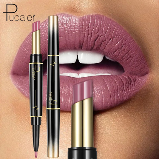 Pudaier 2-in-1 Matte Lipstick & Lip Liner