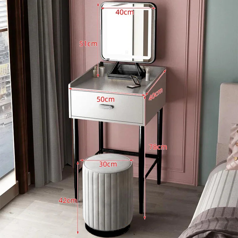 Light Luxury Small High-end Dressing Table Nordic Dressers Bedroom Furniture Modern Minimalist Creative Personality Makeup Table
