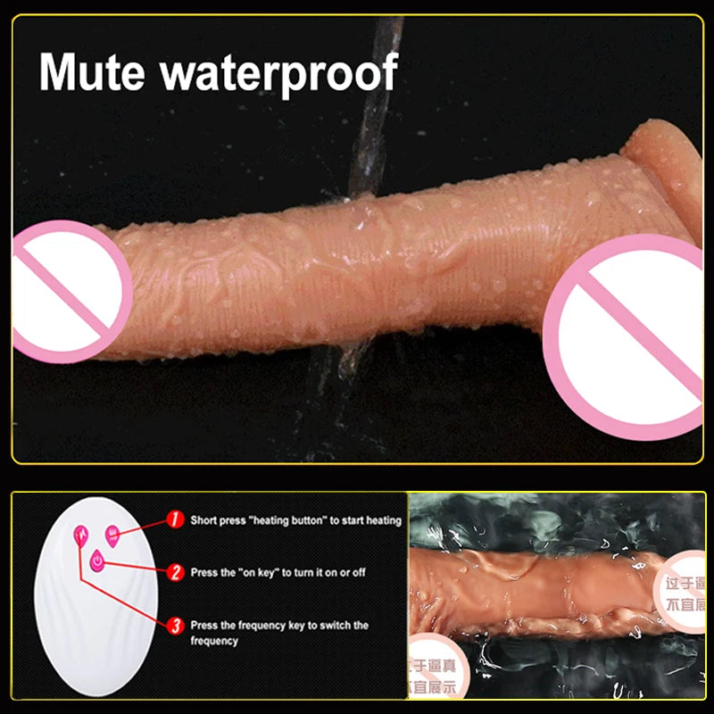 Thrusting Realistic Dildo w/ Remote