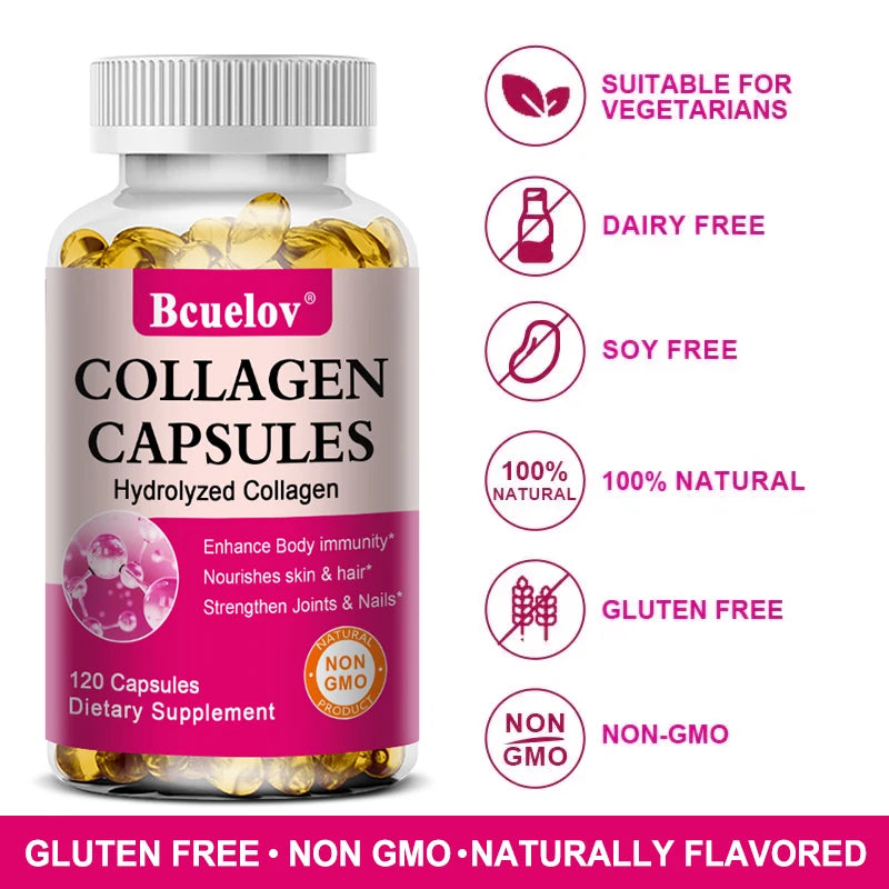 Collagen Capsules with Vitamin C & Biotin – Hair, Skin & Joint Support