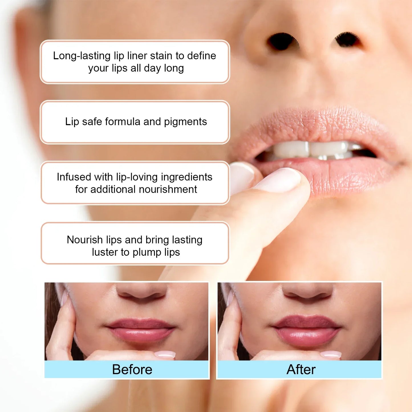 Peel-Off Lip Liner Tattoo Waterproof