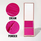 2in1 Spring Pink Blush Matte Dewy Rosy Blush Makeup Pan Long Wearing High Pigment Orange Red Cream & Powder Blush Palette