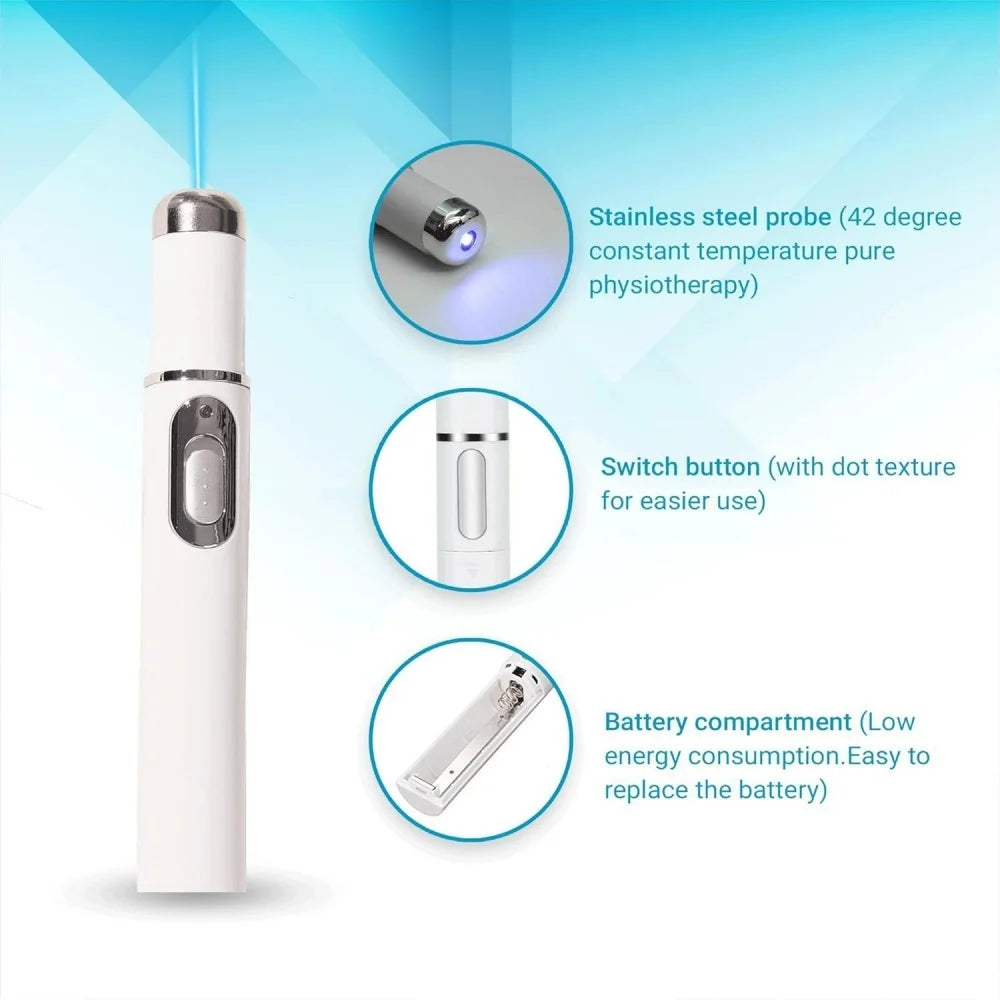 Blue Light Eye Massager Device For Dark Circles And Eyebag Relief