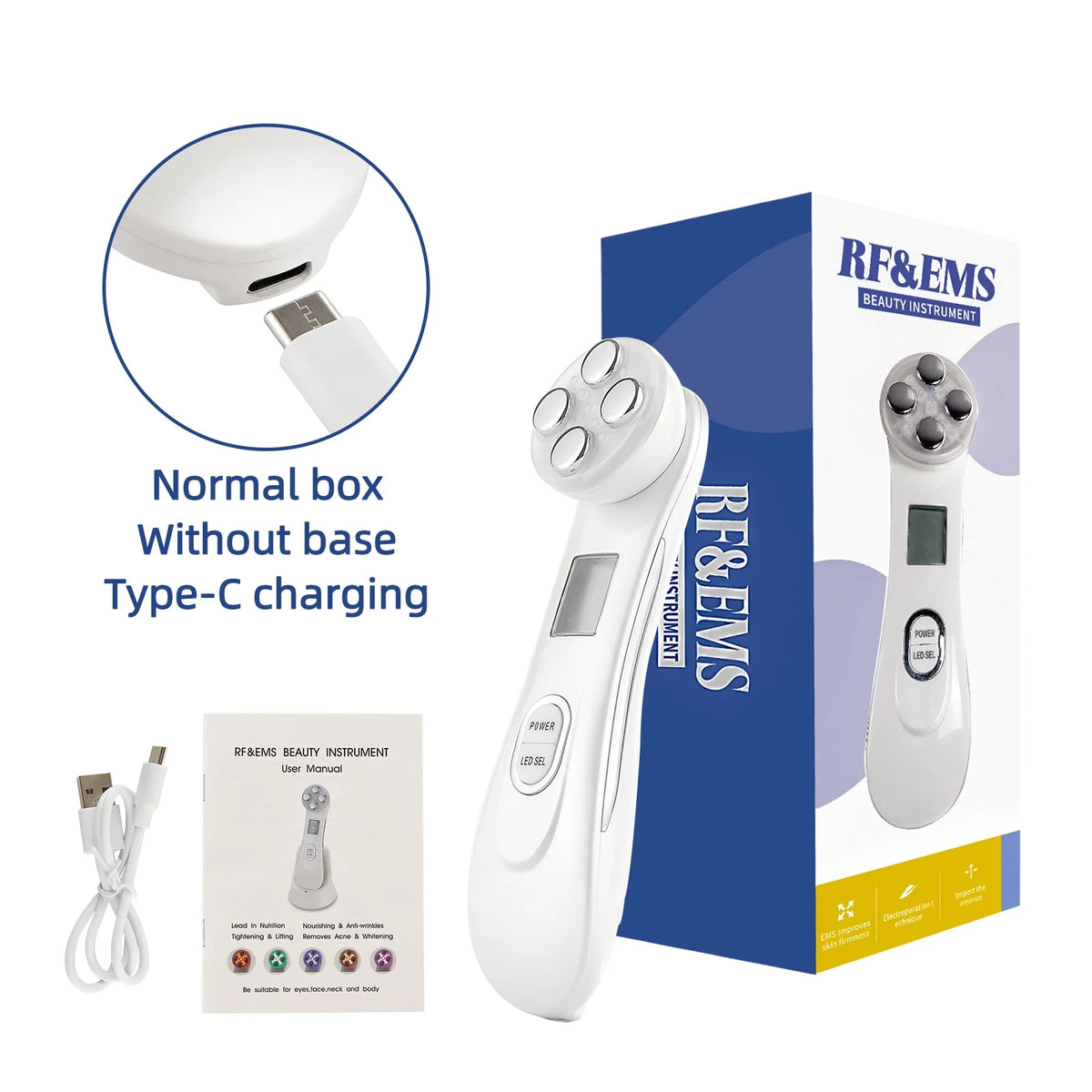 EMS Microcurrent Face Lifting Machine Led Photon Rejuvenation Facial Massager