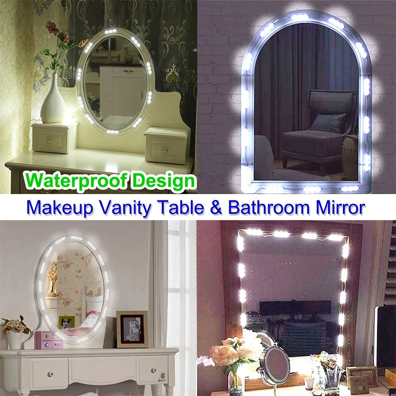 Dimmable LED Vanity Mirror Light Kit