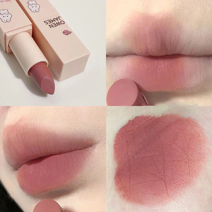 Dusty Pink Velvet Lipstick – Waterproof Matte Rouge