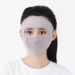 Ice Silk Sunscreen Mask Outdoor Sports Anti-UV Face Mask Cycling Breathable Anti-dust Face Cover Women Girls Hanging Ear Mask