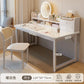 Simple Dressing Table Makeup Table with Storage Vanity Desk with Mirror and Led Lights Study Table Student Desk for Bedroom