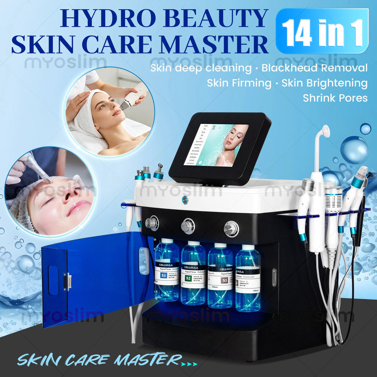 14 In 1 Pro Facial Machine Deep Cleansing Blackhead Clear And Skin Tightening