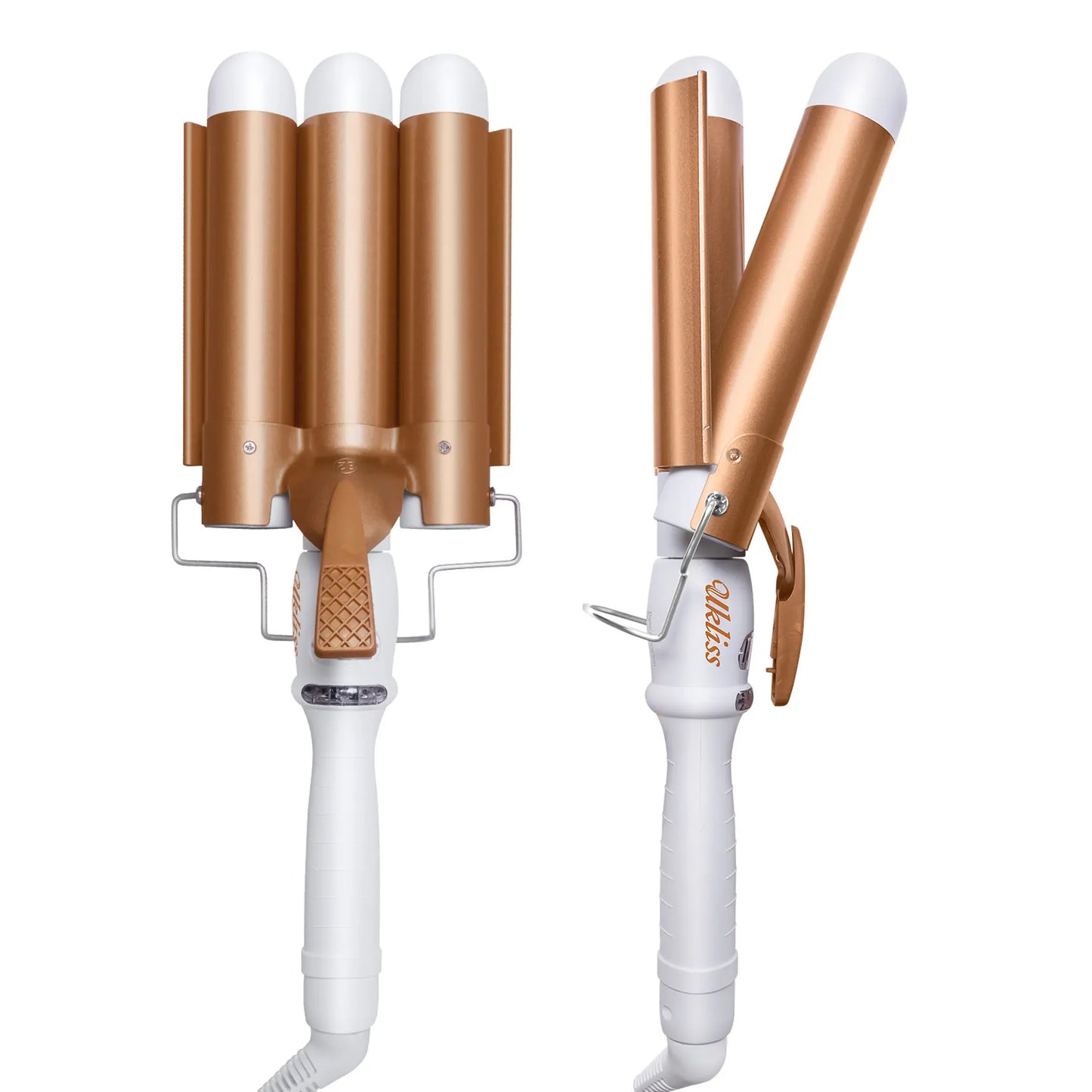 UKLISS Triple Barrel Curler – Ceramic Wave Styler