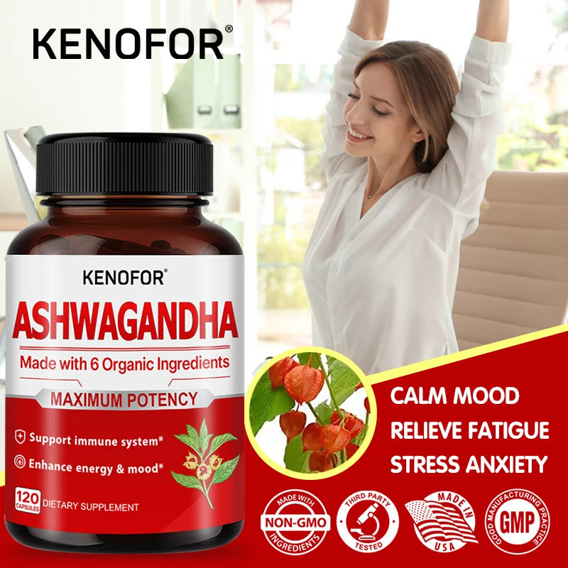 Organic Ashwagandha with St. John’s Wort – Stress, Focus & Energy