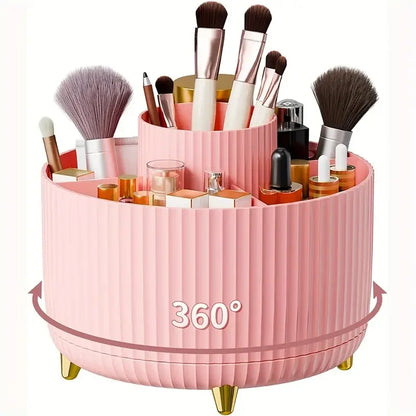 Rotating Makeup Organizer – 360° Brush & Tool Holder