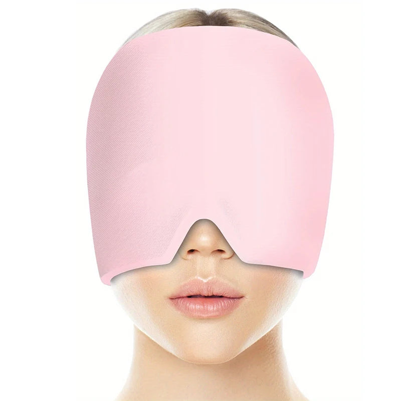 Portable Gel Cold Hot Head Ice Cap with Sleep Eye Mask for Relaxation