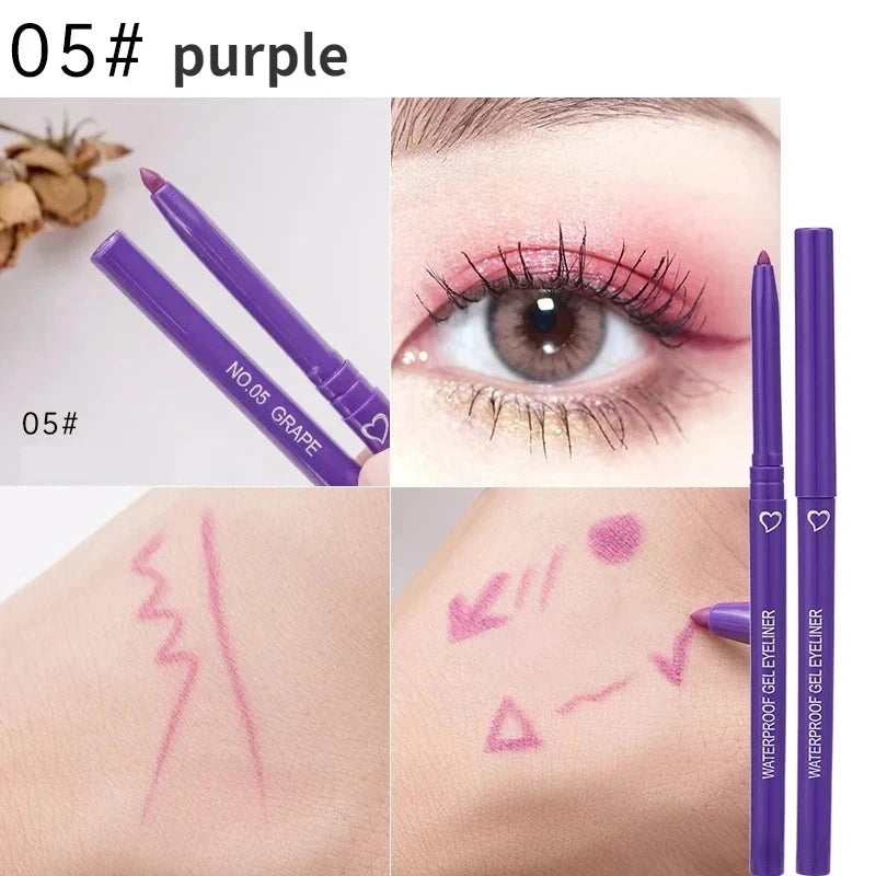 6-Color Eyeliner Gel Pen – Quick Dry Eye Makeup