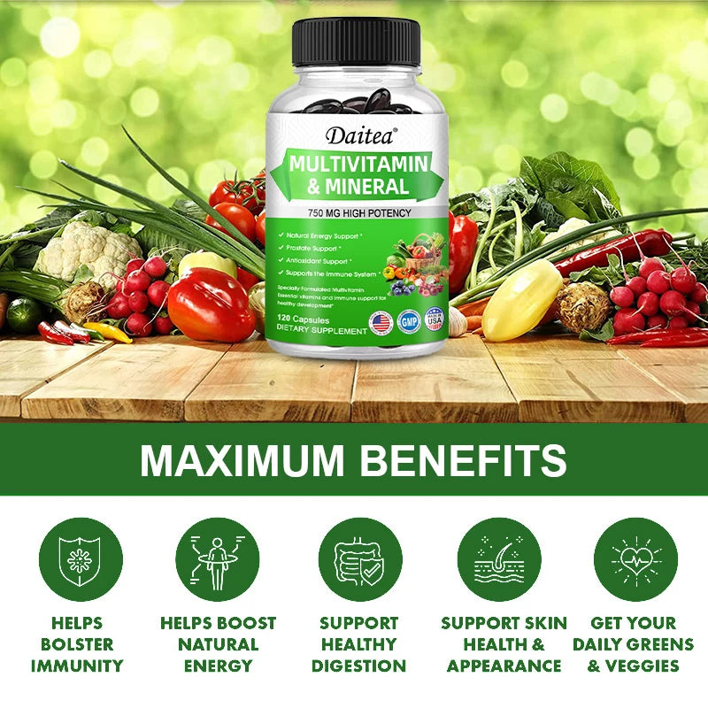 Multivitamin Capsules – Energy, Skin, Eye & Immune Support (Unisex)