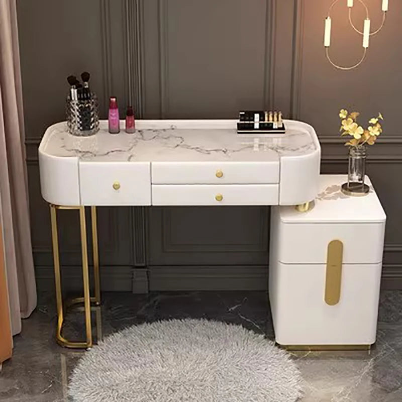 Wide Vanity Table with Storage Drawer — Vanity Furniture, Bedroom Furniture | Beautifully Within