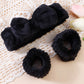 3PCS Coral Velvet Facial Set – Hairband & Wristband