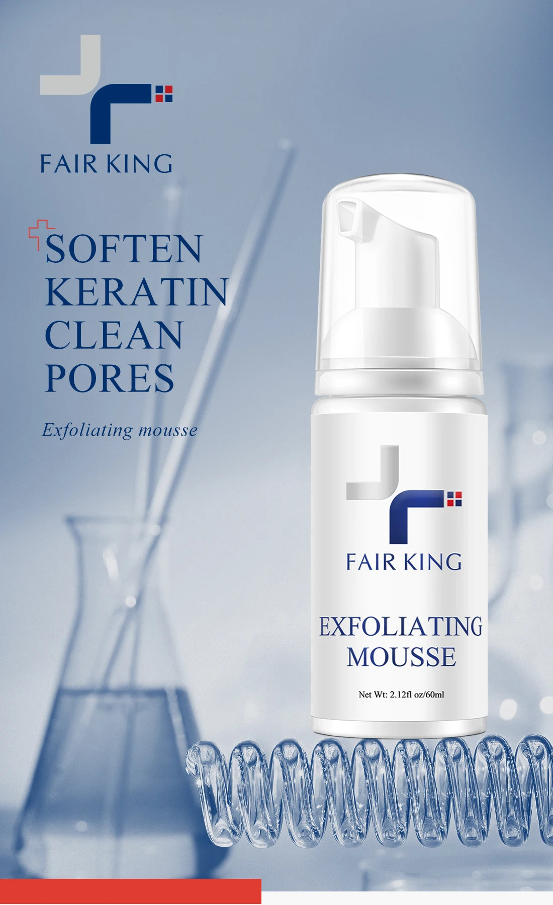 Foaming Exfoliating Mousse – Face Wash & Skin Smooth Exfoliator