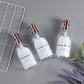 Clear Shampoo & Body Wash Dispenser Set – Stainless Pump