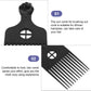 Plastic Hair Comb – Beard & Afro Styling Pick for Men