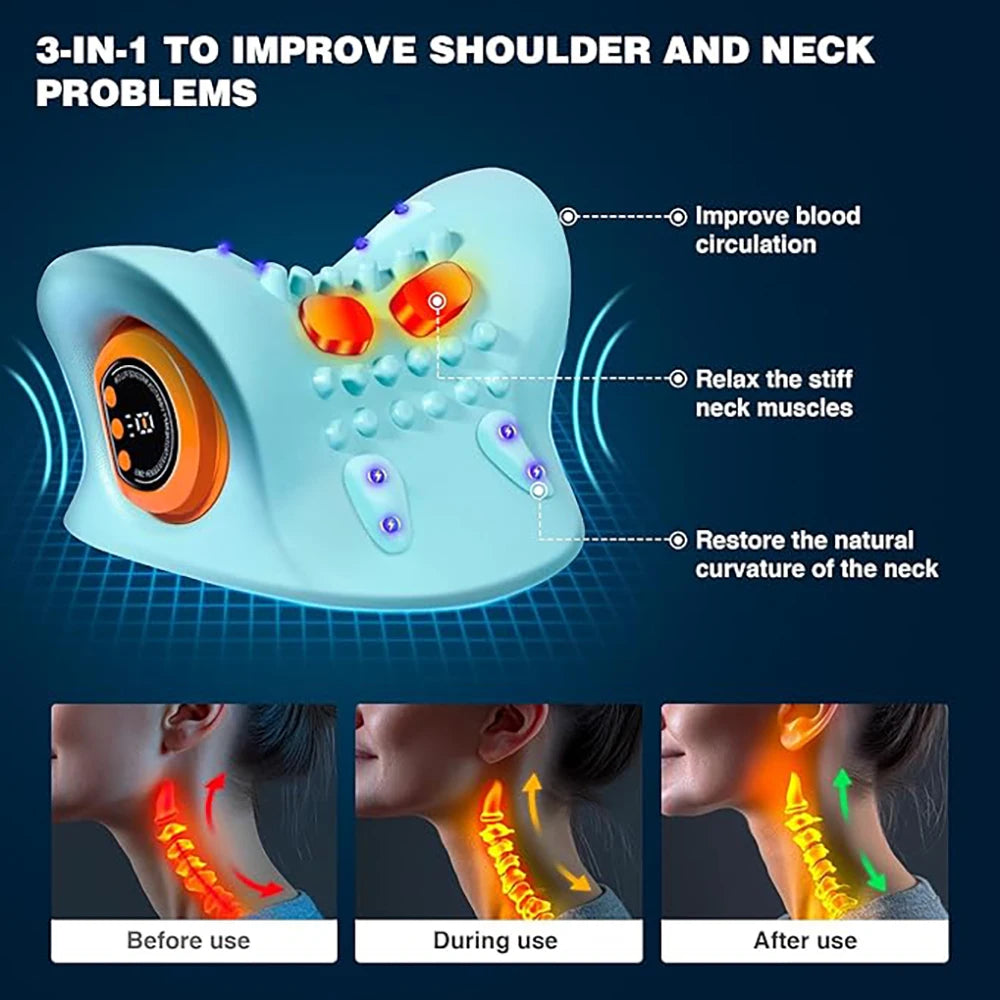 EMS Wireless Neck Massager with Remote Control - image 3