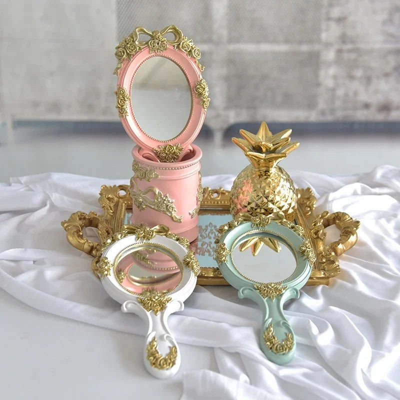 Vintage Handheld Vanity Mirror