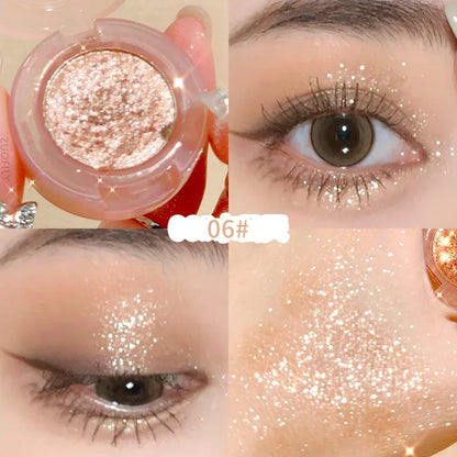 Peach Highlighter & Glitter Eyeshadow