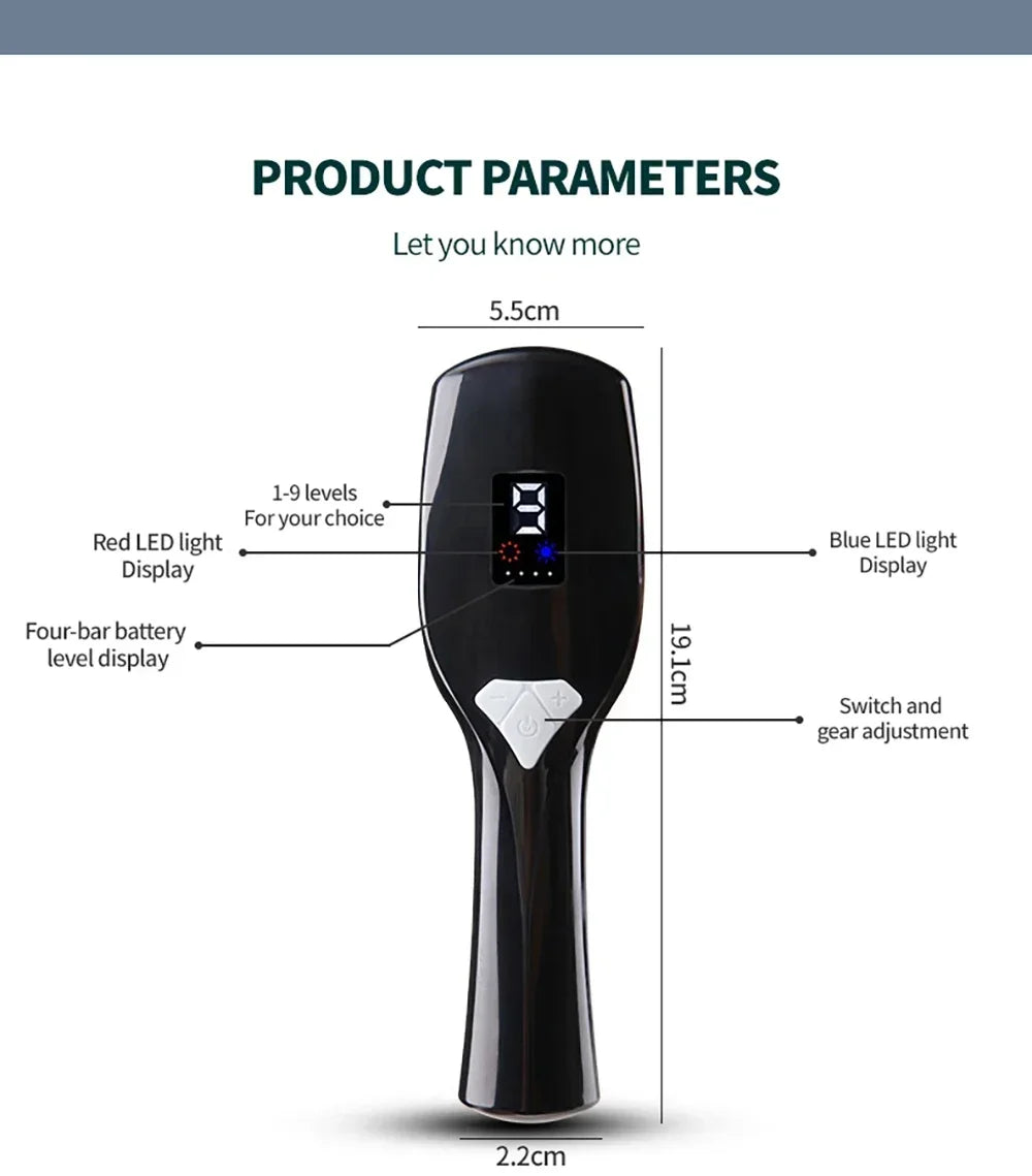 Electric Vibration Massage Comb – Hair Growth Therapy Tool