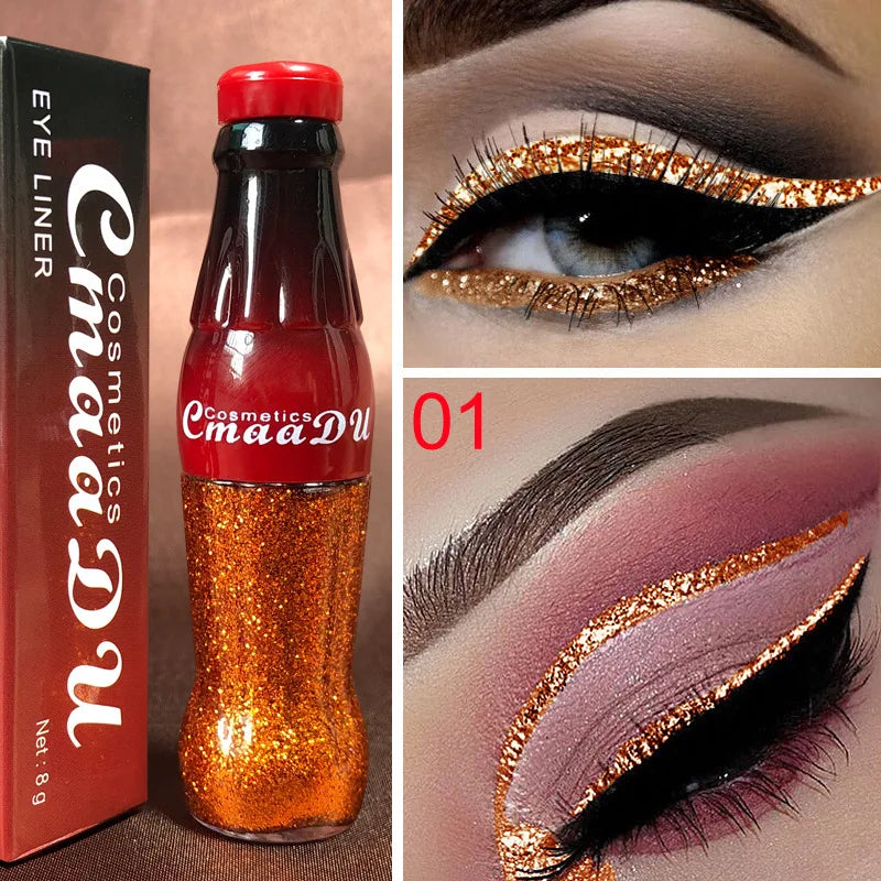 Glitter Liquid Eyeliner Waterproof Long Lasting Diamond Durable  Shiny Sequins Eye Pencil Makeup Beauty Makeup Tools maquiagem