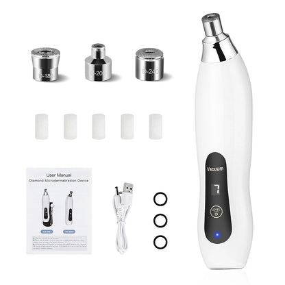 Portable Diamond Peeling Machine Microdermabrasion Facial Deep Cleaning Skin Care Device Exfoliation Vacuum Blackhead Remover