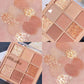 9-Color Eyeshadow Palette – Nude & Glitter Makeup