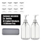 Wall-Mounted Shampoo & Conditioner Bottle Set – 500ml