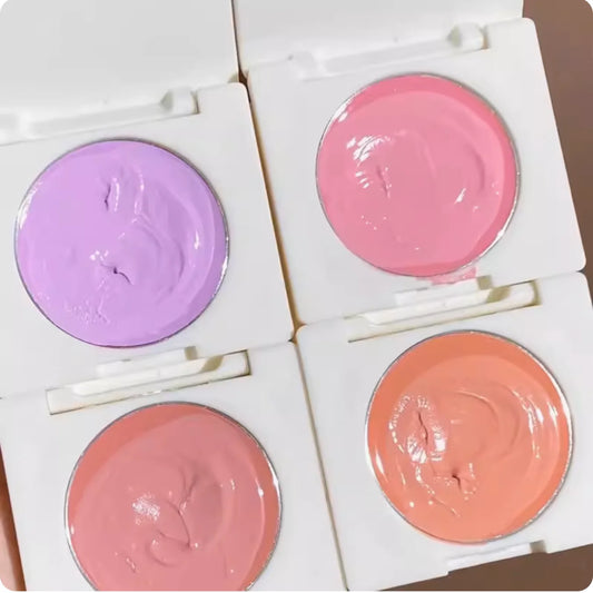 LEEMEMBER Milk Cream Blush Palette – Natural Nude Shades