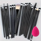 Makeup Brush Set (8–20pcs) – Foundation & Eyeshadow