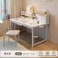 Simple Dressing Table Makeup Table with Storage Vanity Desk with Mirror and Led Lights Study Table Student Desk for Bedroom