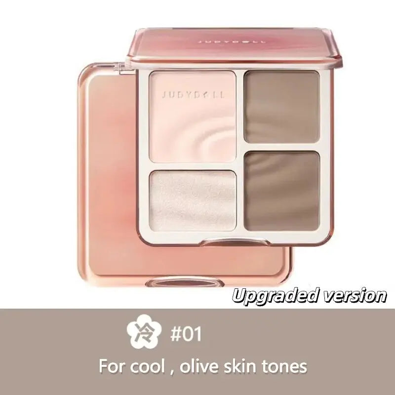 Judydoll Highlighter Palette – Long-Lasting Contour & Shimmer Makeup