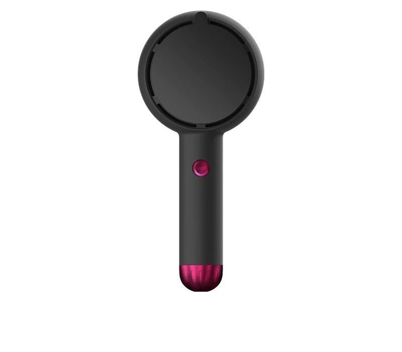 Handheld Vanity Mirror with Fan - LED, Portable, Silent, USB-Rechargeable