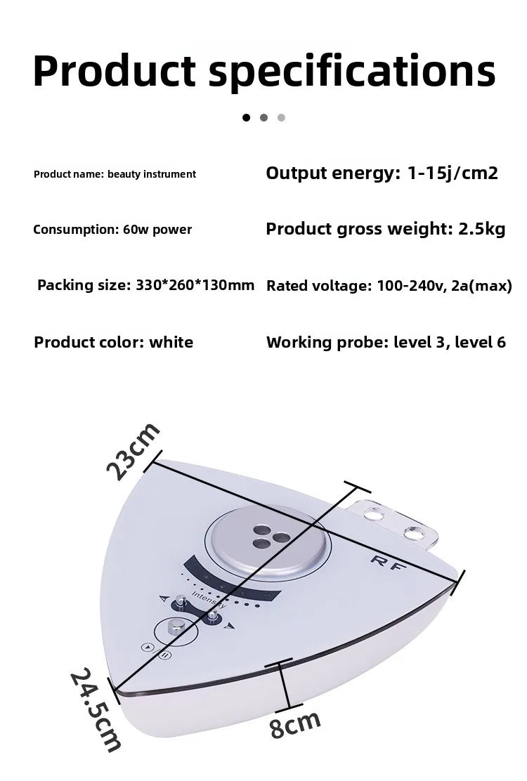 Bipolar RF Beauty Device For Facial And Body Skin Tightening Hot Compress
