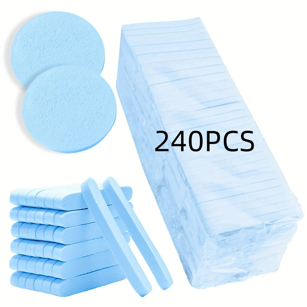 Compressed Facial Sponges (240-Count) — Bath Tool, Makeup Removal | Beautifully Within
