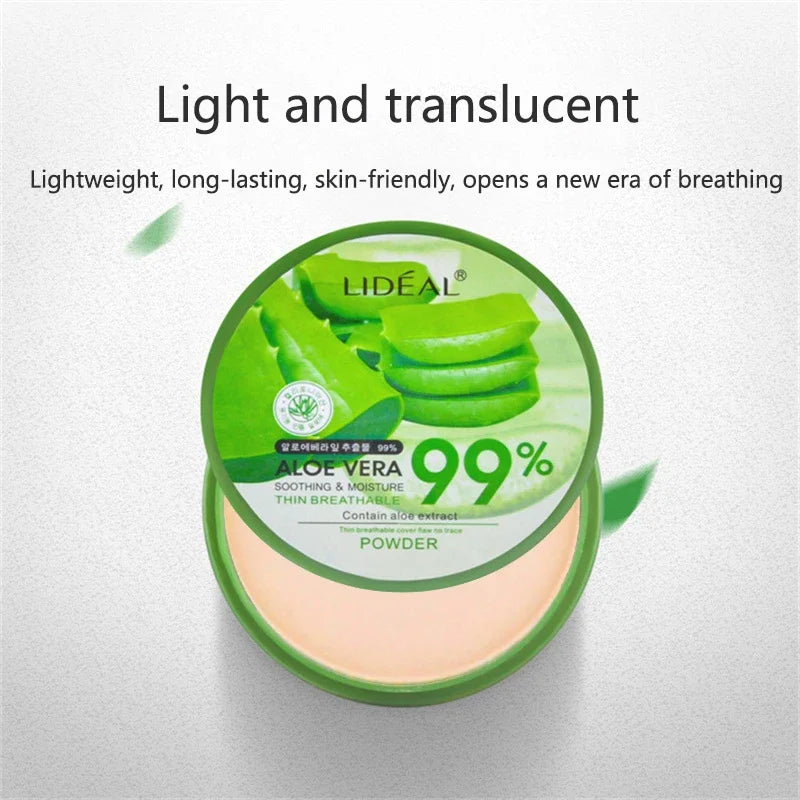 99% Aloe Vera Softening Powder – Waterproof, Oil-Control Foundation