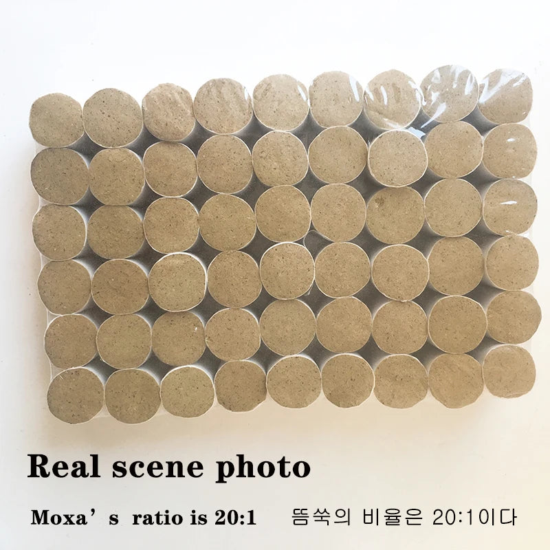 54Pcs/Set Moxibustion Roll Using Pure Nature Wormwood Chinese Medicine Moxa Care Meridian Warm Therapy Relieve Pain Health Care