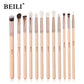 BEILI Pink Makeup Brush Set – Powder & Eyeshadow