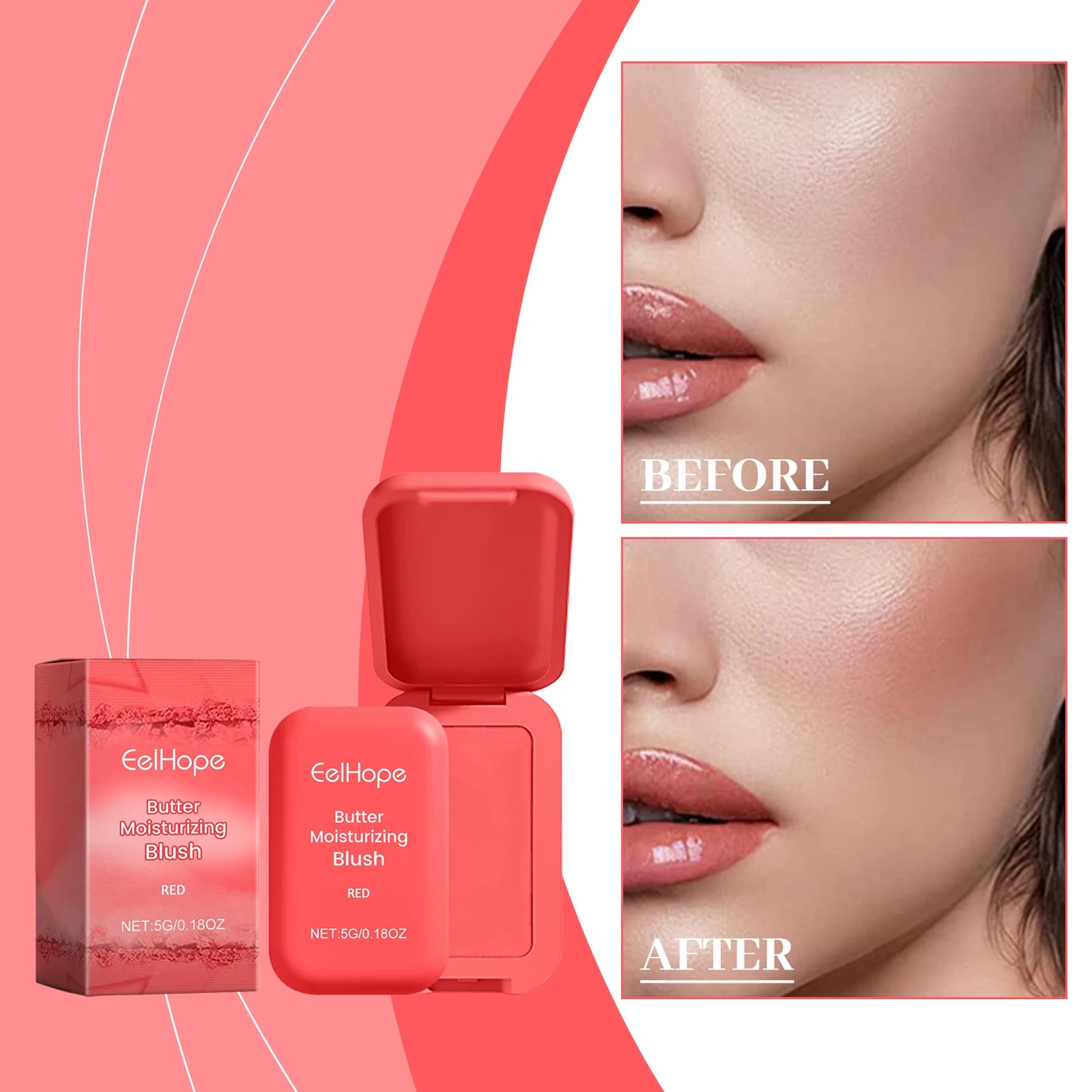 Beauty Butter Cream Blush – Matte Moisturizing Cheek Powder
