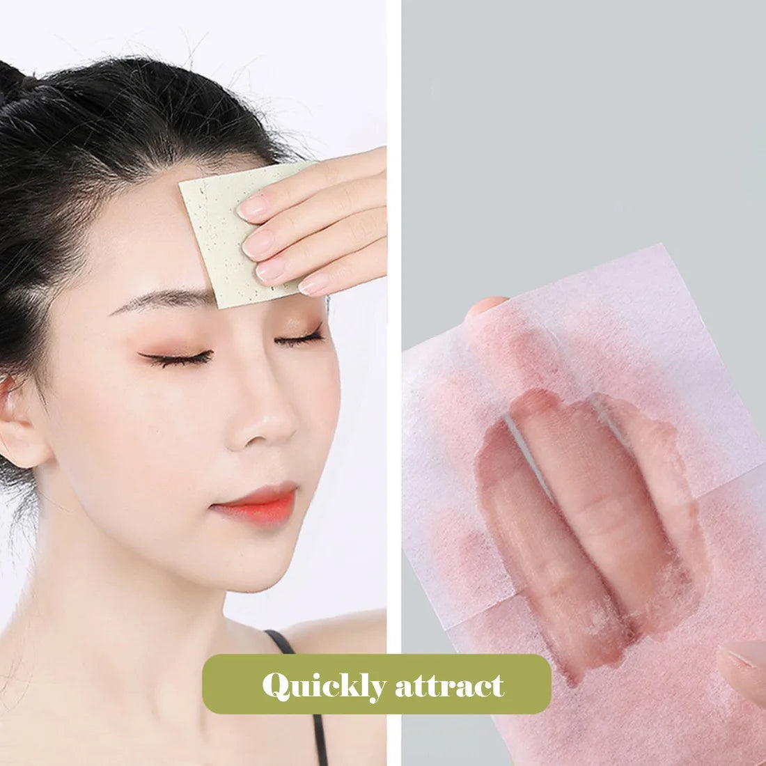Oil Blotting Paper – 100pcs Portable Face Wipes