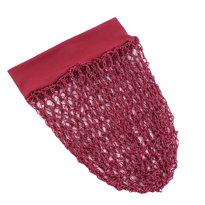 Women’s Crochet Hair Snood – Wide Band Mesh Wig Cap