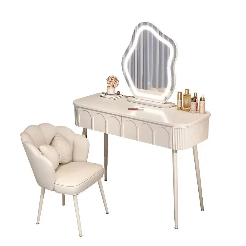 Simple Vanity Table Classic Vintage Drawer Storage Vanity Table European Modern Table Coiffeuse Maquillage Bedroom Furniture
