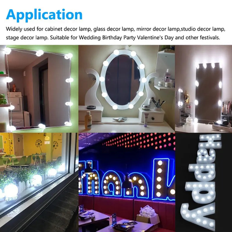 LED Vanity Makeup Mirror Light Bulbs