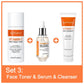 JoyPretty Vitamin C Skincare Kit – 5pcs Whitening & Moisturizing Set