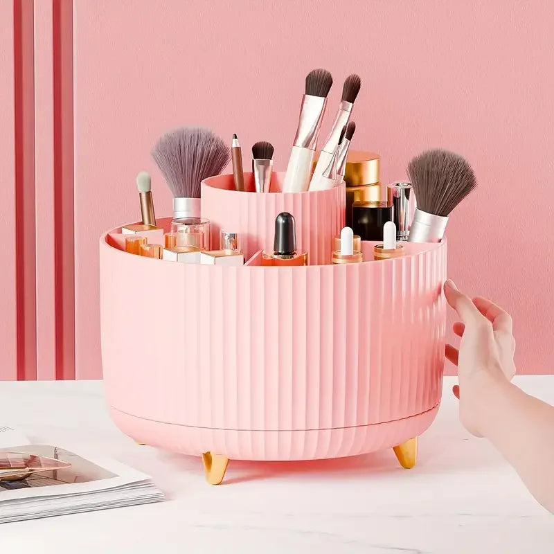 Rotating Makeup Organizer – 360° Brush & Tool Holder